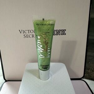 New Sealed Victorias Secret Flavored Lip Gloss Beauty Rush Tube Glitterade Green